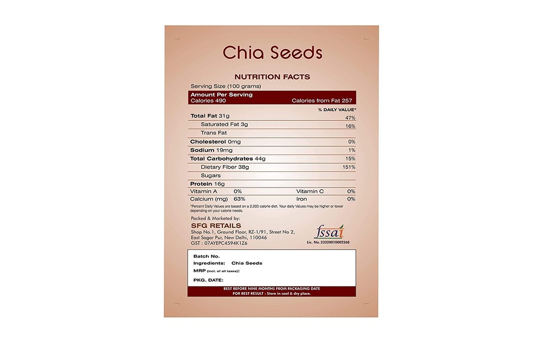 Preyaani Chia Seeds    Pack  250 grams
